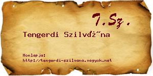 Tengerdi Szilvána névjegykártya